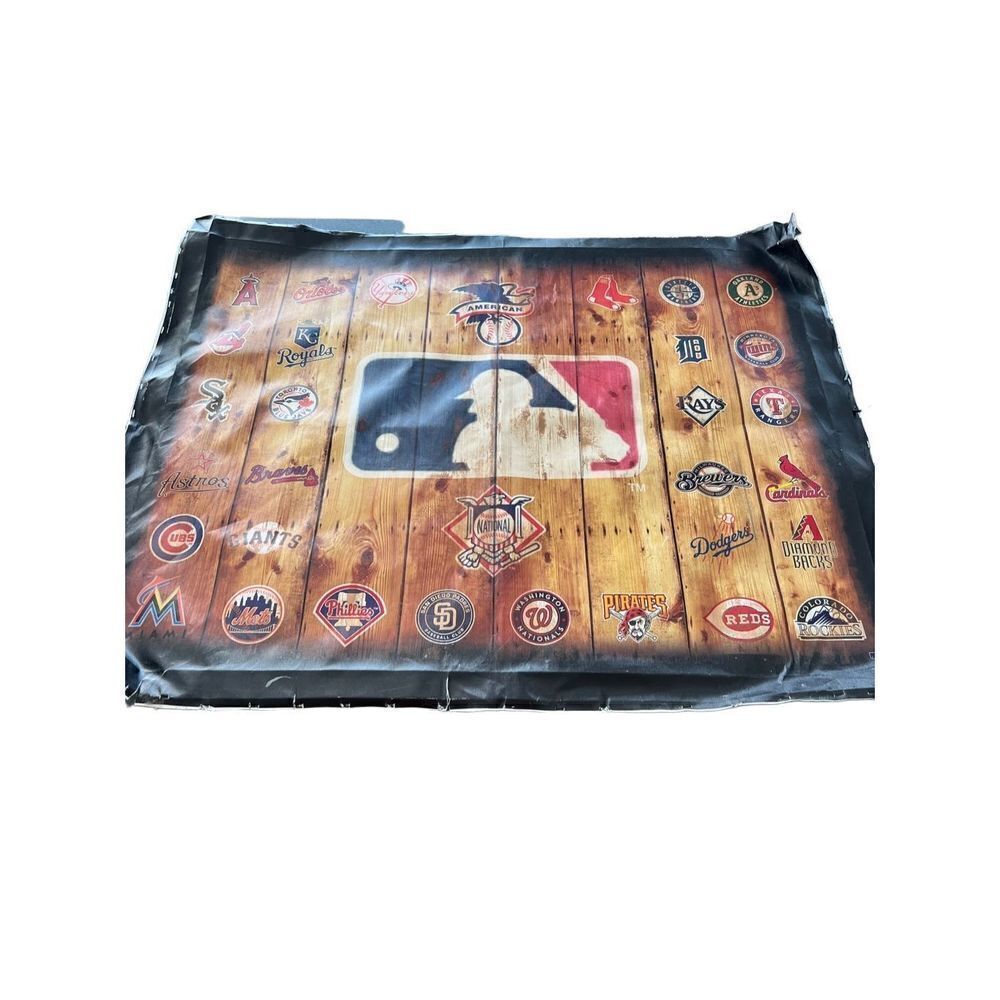 VTG MAJOR LEAGUE BASEBALL Wall Art Canvas AMERICAN NATIONAL LEAGUE